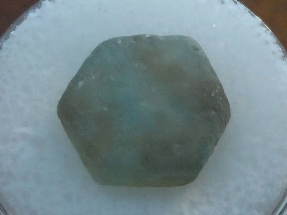 11.05 CTS. PERFECT SIX SIDED LIGHT LEAF GREEN MONTANA SAPPHIRE