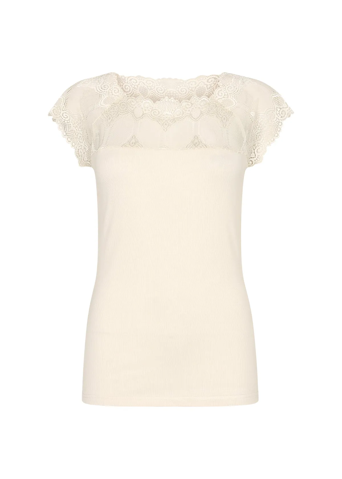 26129- Cream Lace Top - Soya Concept