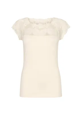 26129- Cream Lace Top - Soya Concept