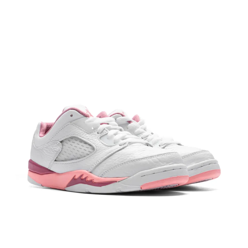 Air Jordan 5 Low Desert Berry (PS) - White/Coral Chalk/Desert Berry