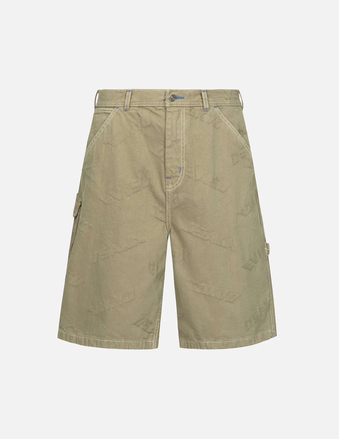 Allover Logo Jacquard Shorts with Multiple Pockets