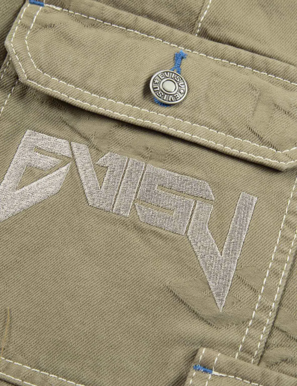 Allover Logo Jacquard Shorts with Multiple Pockets