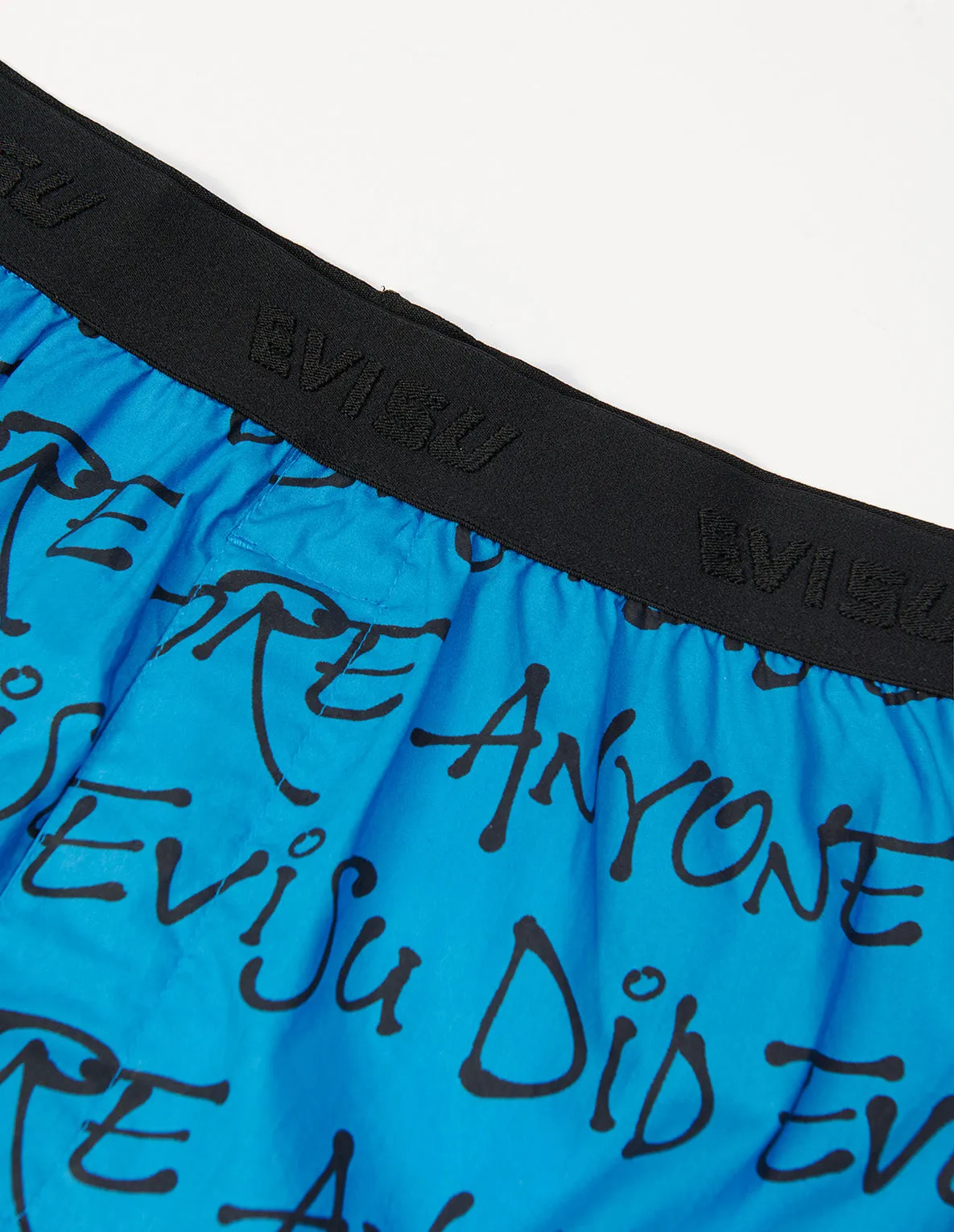 Allover Slogan and Daicock Print Boxer Shorts