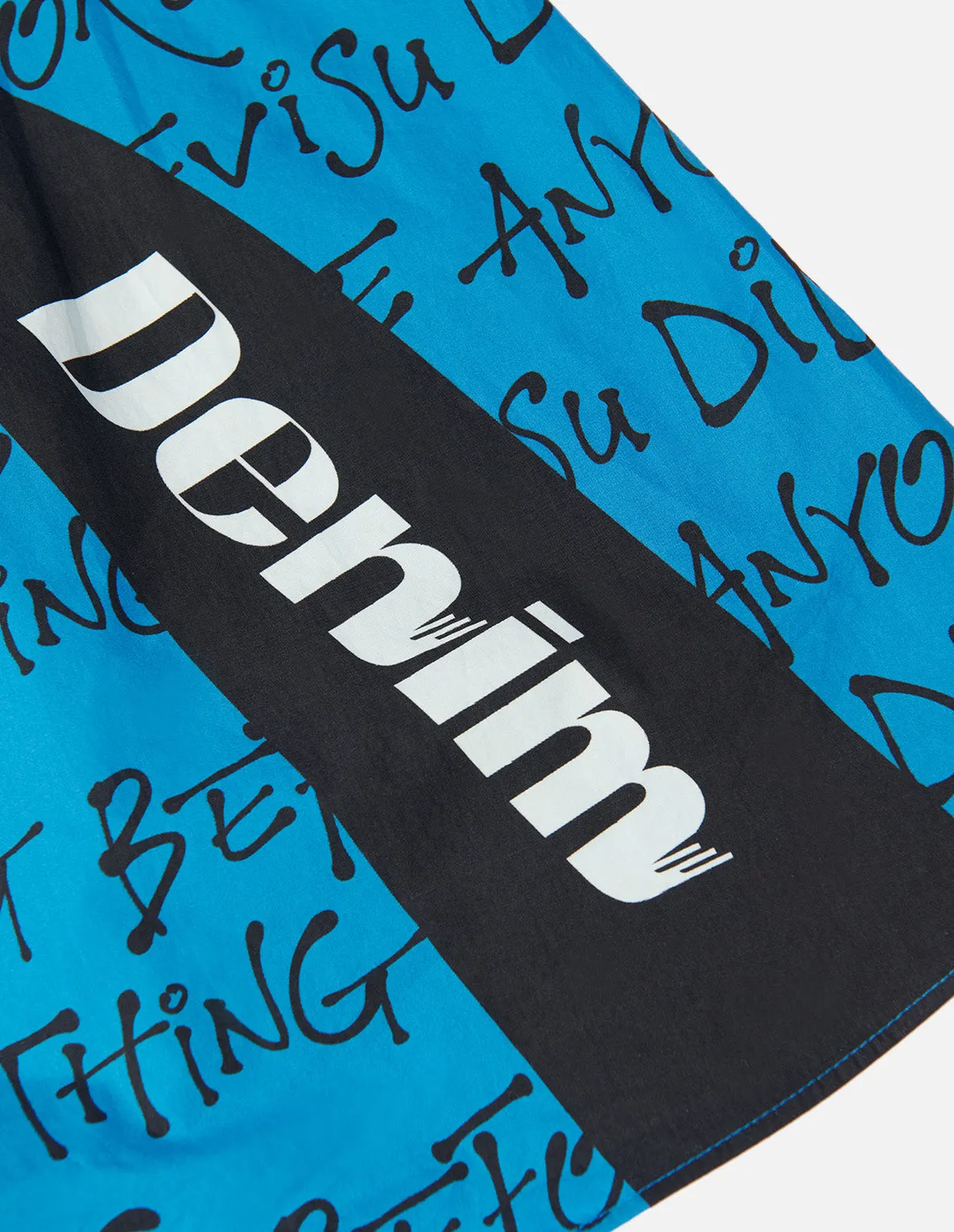 Allover Slogan and Daicock Print Boxer Shorts