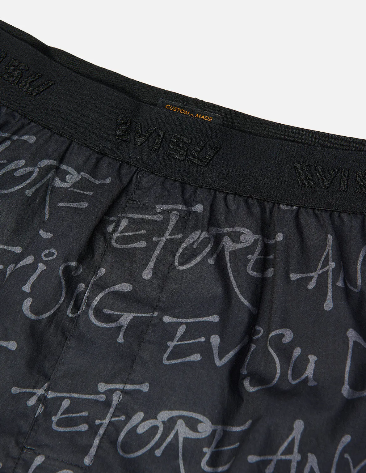 Allover Slogan and Daicock Print Boxer Shorts