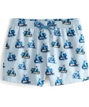 Aloha from Deer Men's Blue Vespa Swimming Shorts