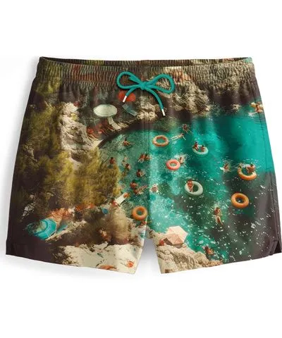 Aloha from Deer Men's Retro Holidays Swimming Shorts