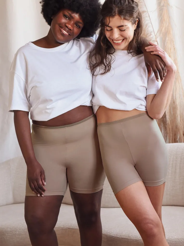 Anti-Chafing Under Shorts in Chai Latte