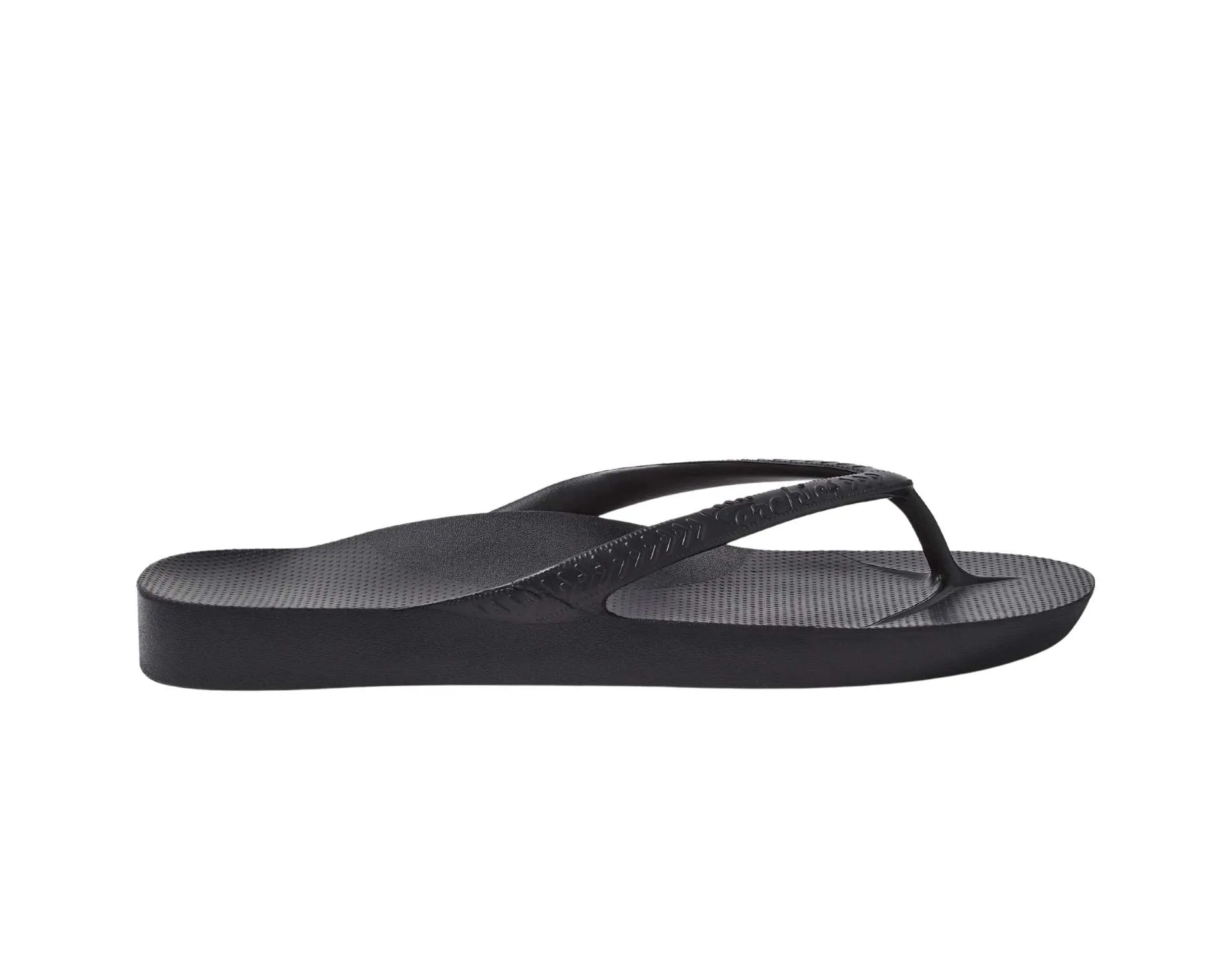 Archies Arch Support Thongs Black