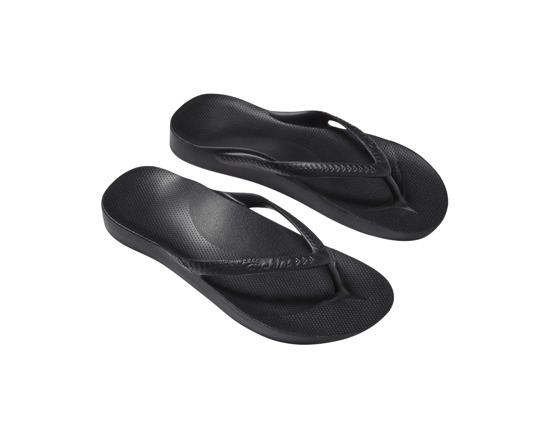 Archies Arch Support Thongs Black