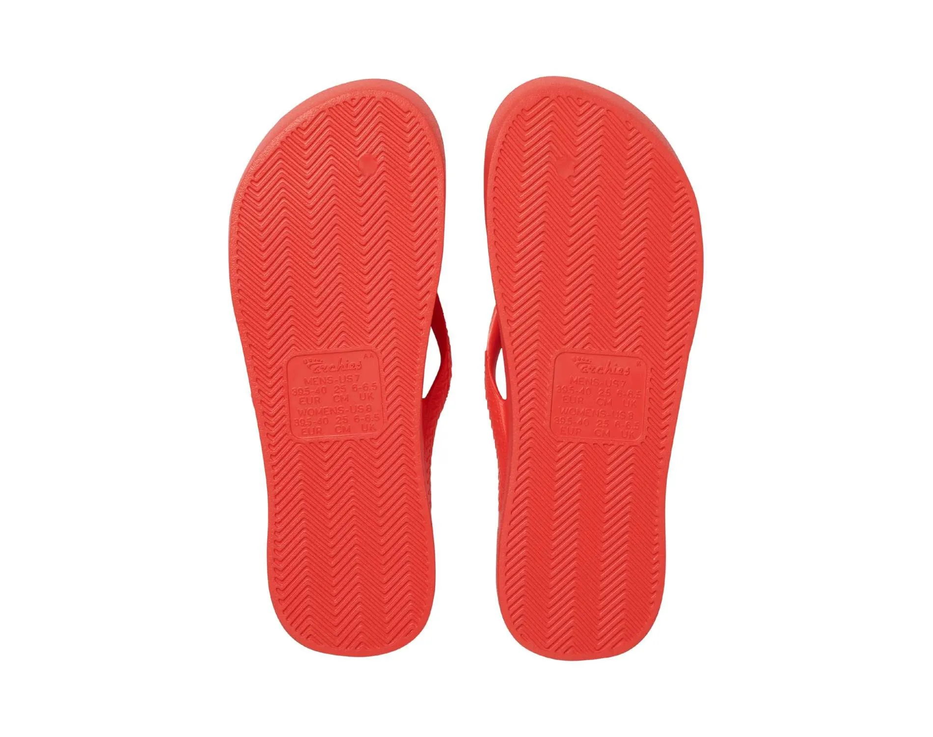 Archies Arch Support Thongs Coral