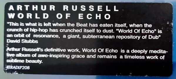 Arthur Russell ~ World Of Echo