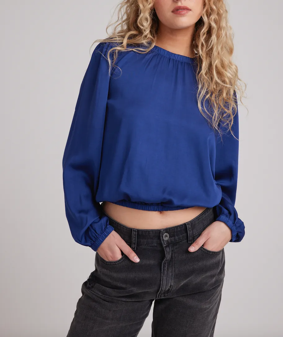 BELLA DAHL ELASTIC SHIRRED TOP