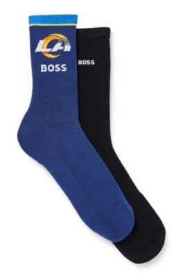 BOSS x NFL two-pack of cotton short socks