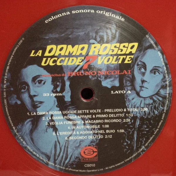 Bruno Nicolai ~ La Dama Rossa Uccide 7 Volte (Colonna Sonora Originale)