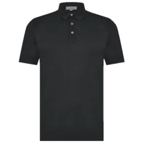 Canali Black Piquet Polo