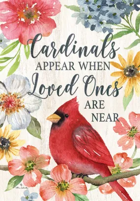 Cardinals Appear Garden Flag