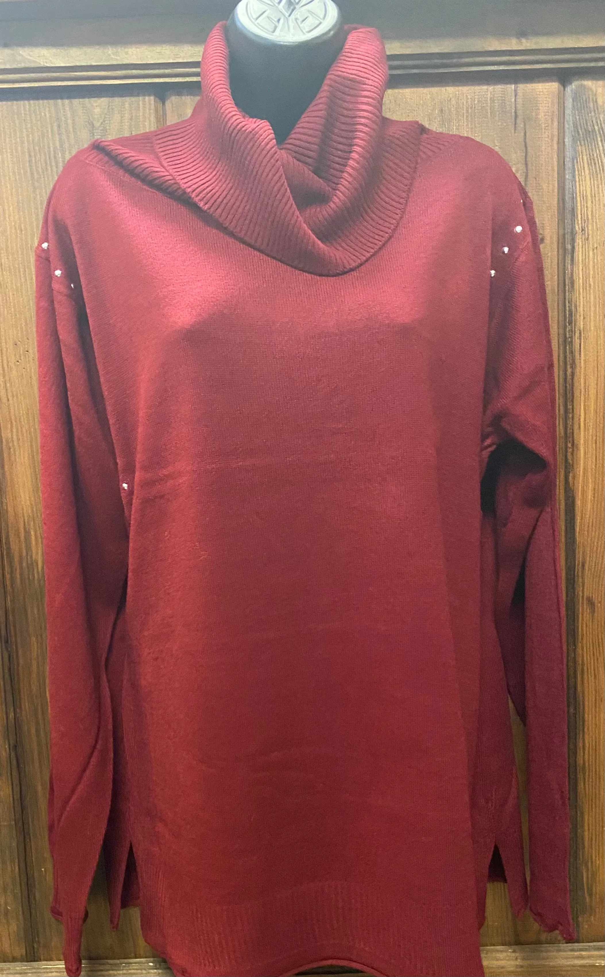 Charlie Paige Maroon  Sweater