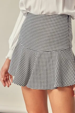 Checkered a Line Skort