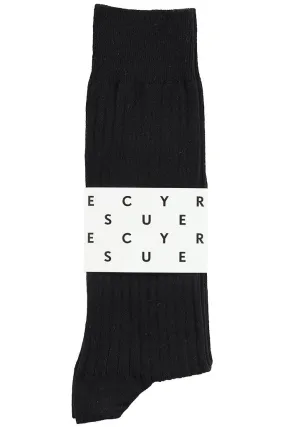 Classic Ribbed Socks - Black