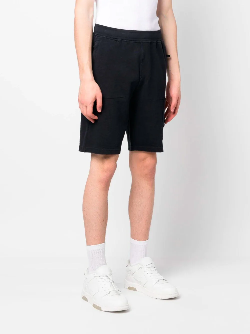 Compass-badge bermuda shorts