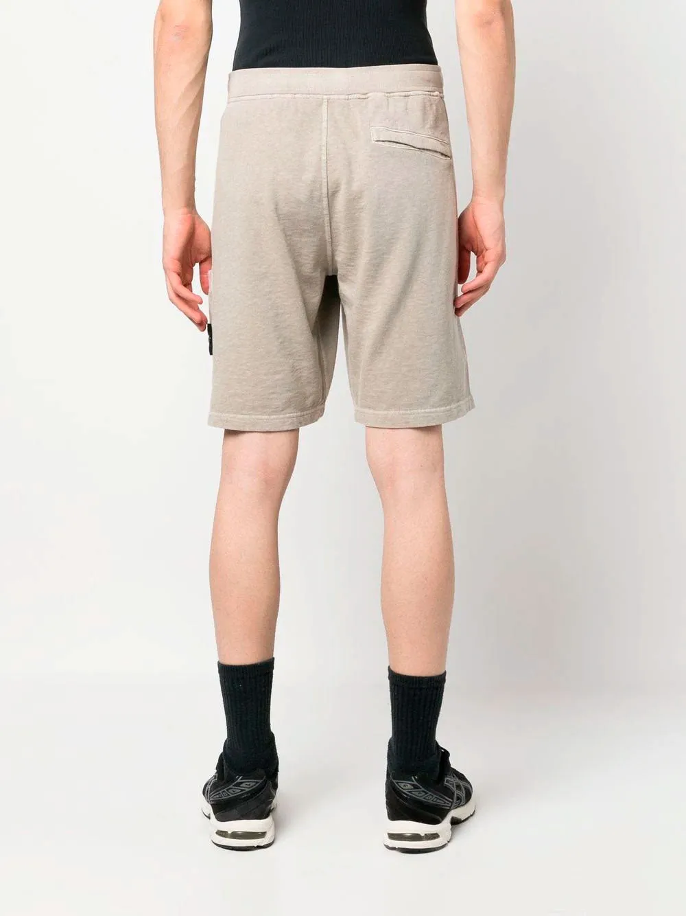 Compass-motif cotton shorts