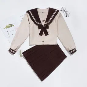 Cosplay milk tea colour jk uniforms Japan uniform set