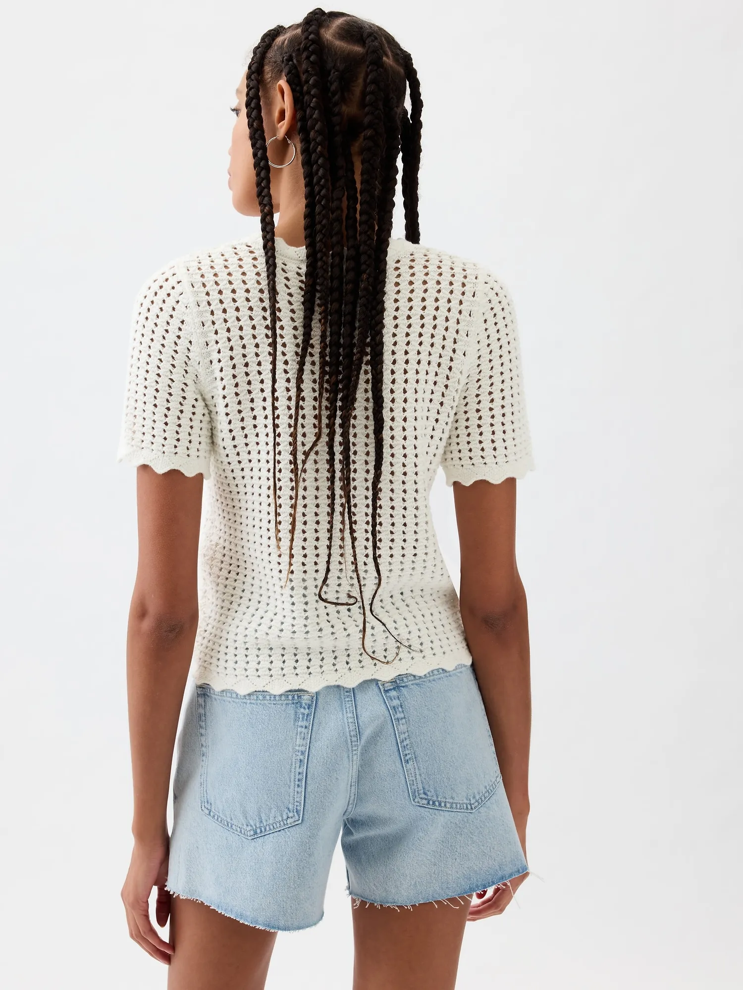 Crochet Sweater T-Shirt