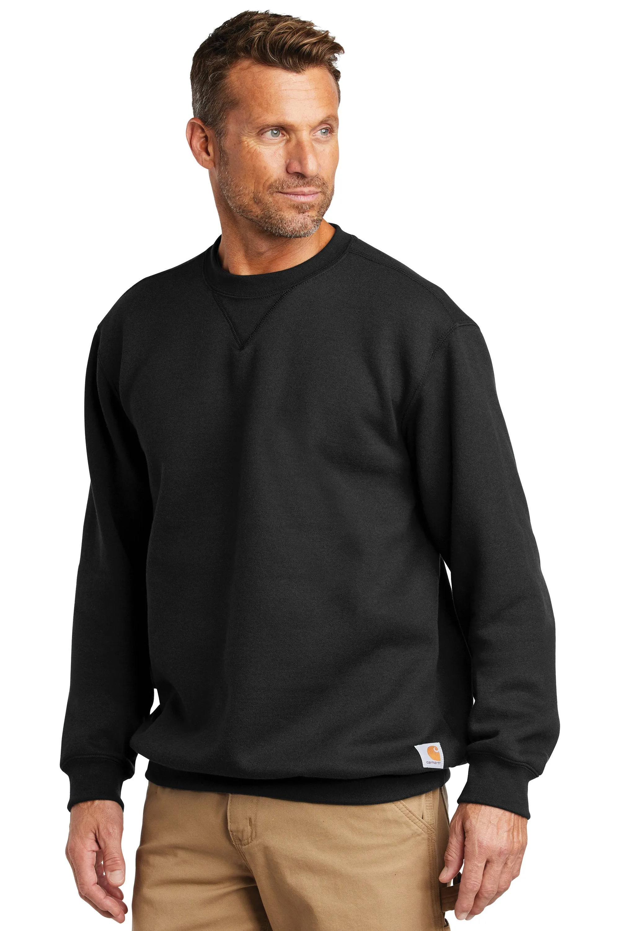 Custom Embroidered Carhartt Midweight Crewneck Sweatshirt - Includes 4in x 4in Embroidery - No Setup Cost - Just send us your lo