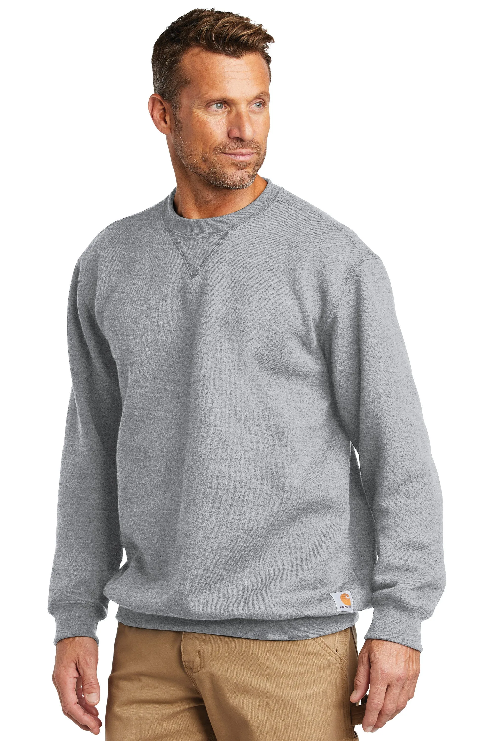 Custom Embroidered Carhartt Midweight Crewneck Sweatshirt - Includes 4in x 4in Embroidery - No Setup Cost - Just send us your lo