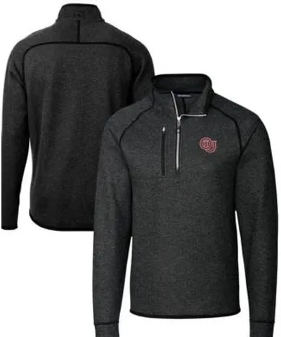 Cutter & Buck Men's NCAA Oklahoma Sooners Vault Mainsail Sweater-Knit Raglan Half-Zip Jacket