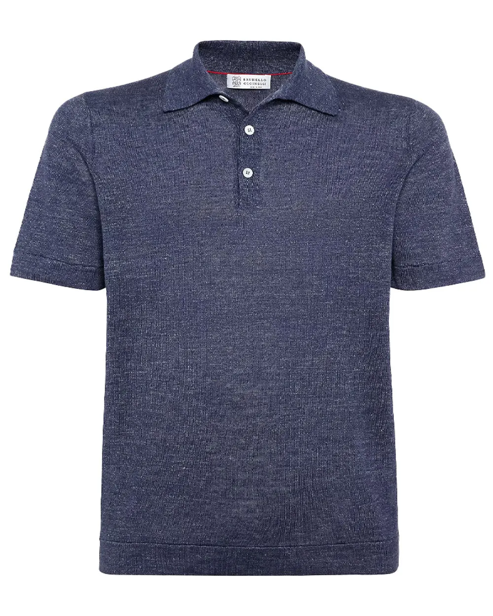 Dark Blue Knit Polo