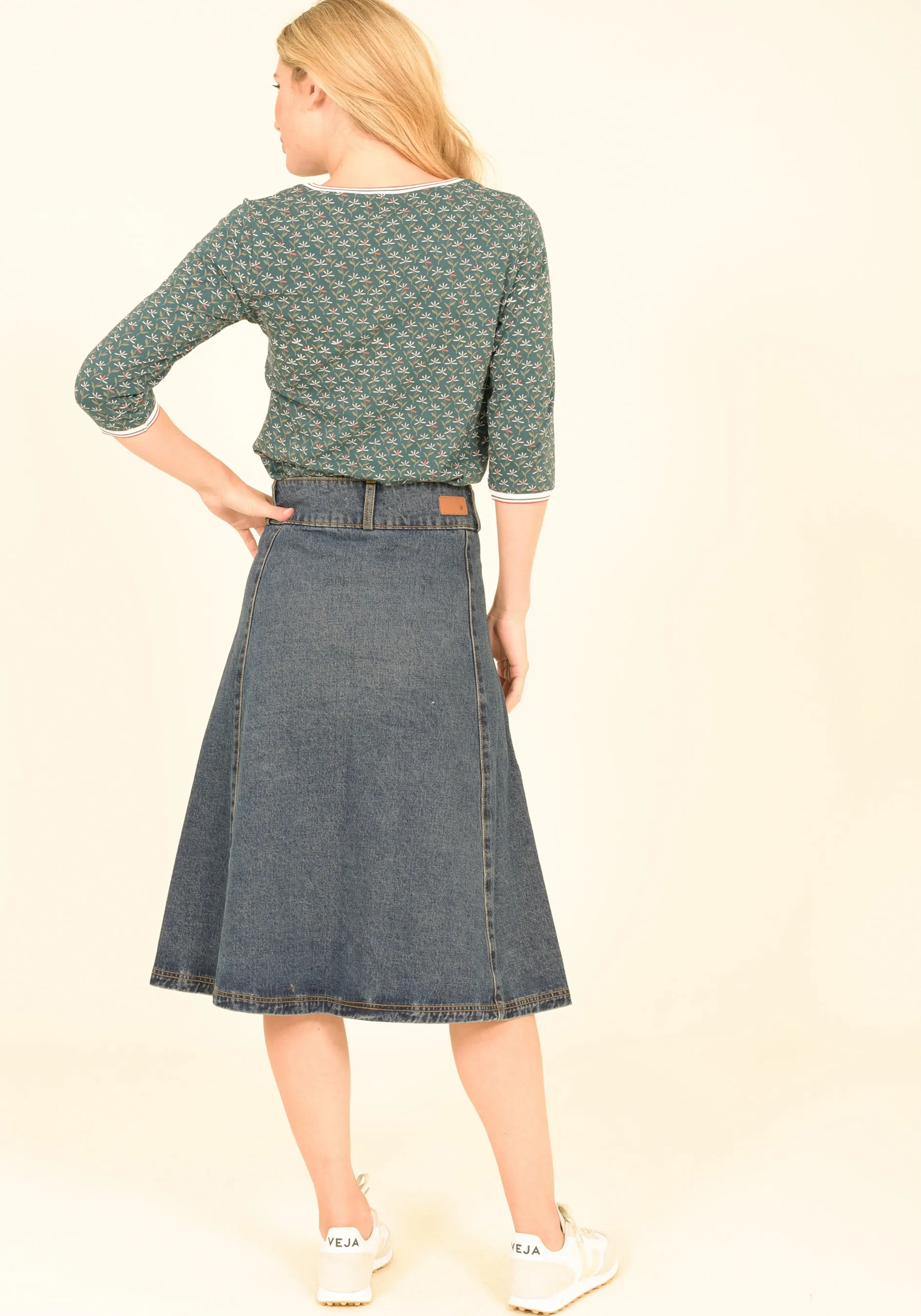 Denim Circle Skirt