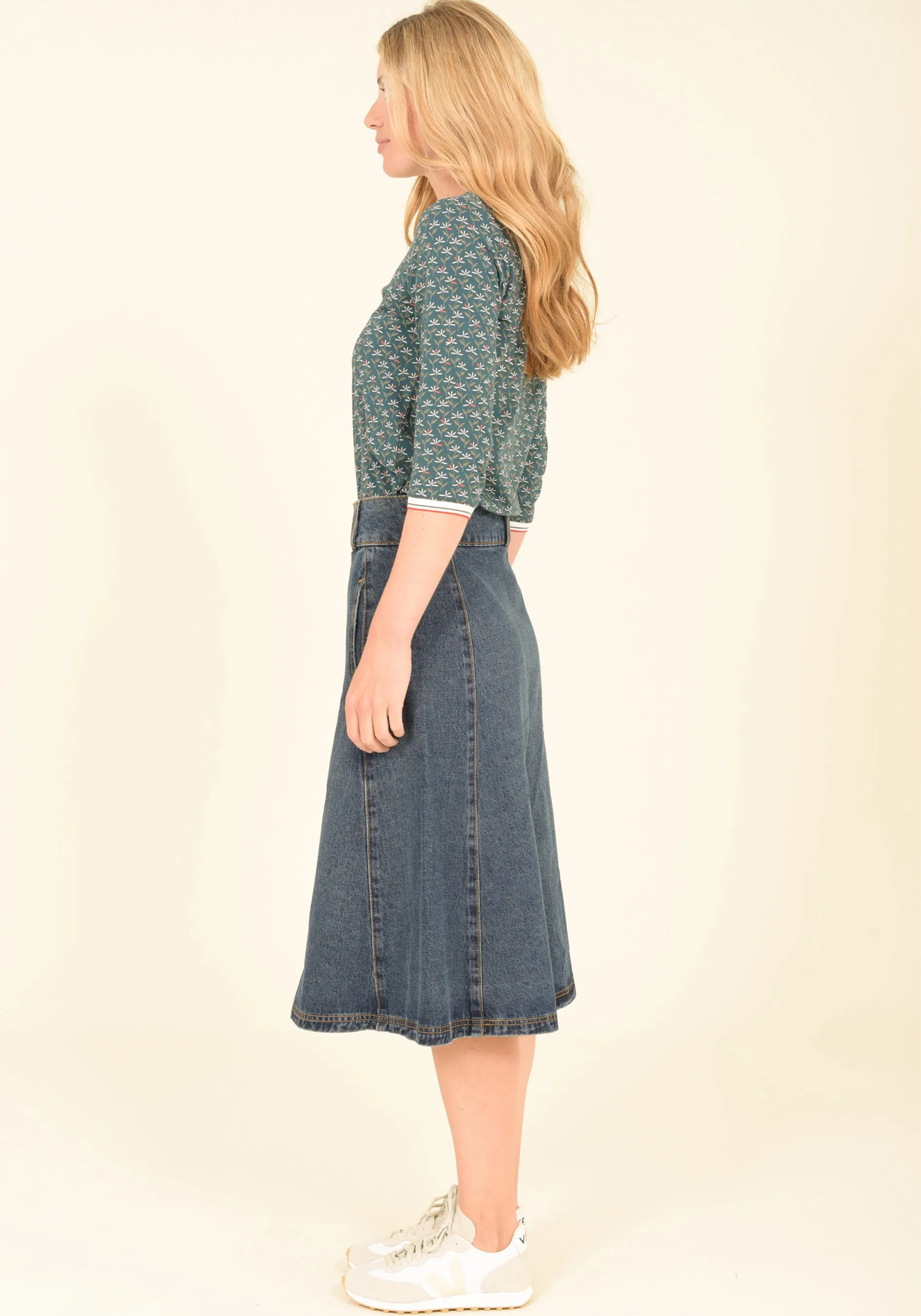 Denim Circle Skirt