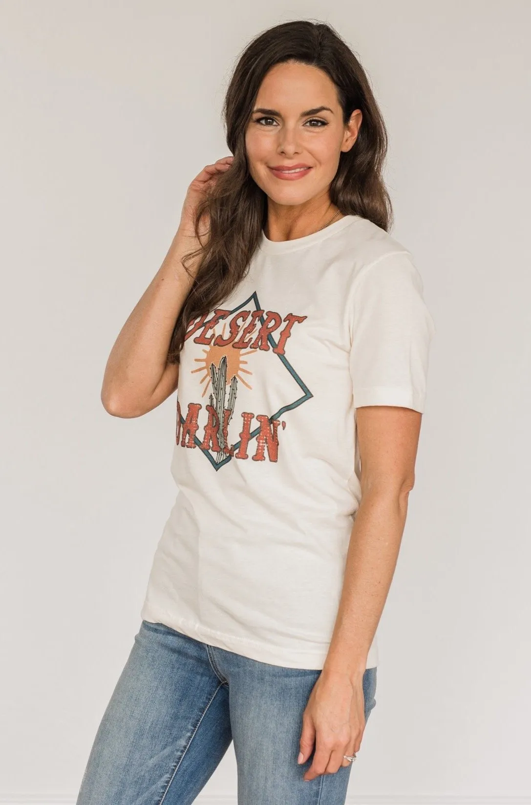 Desert Darlin Graphic Tee- Cream