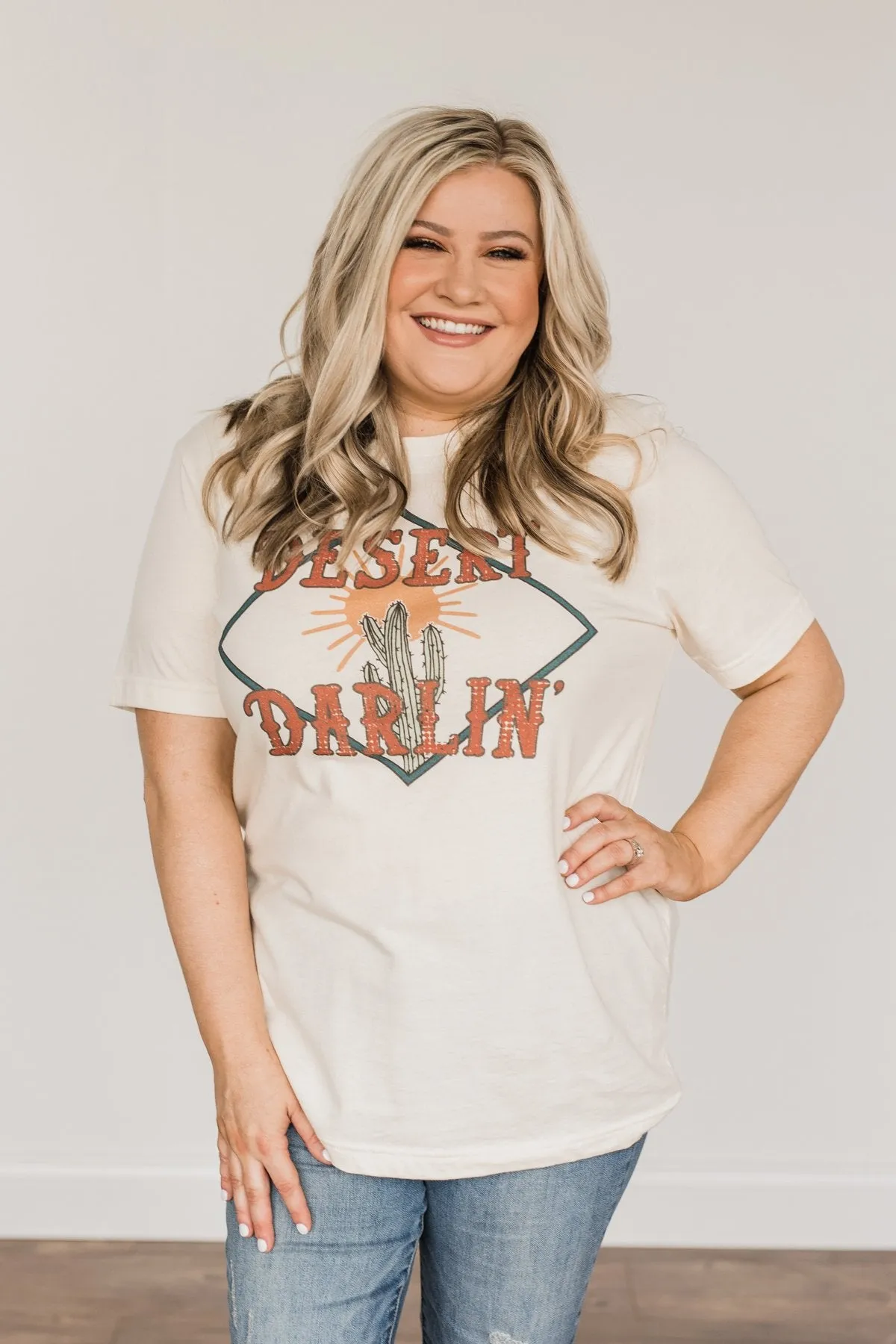 Desert Darlin Graphic Tee- Cream