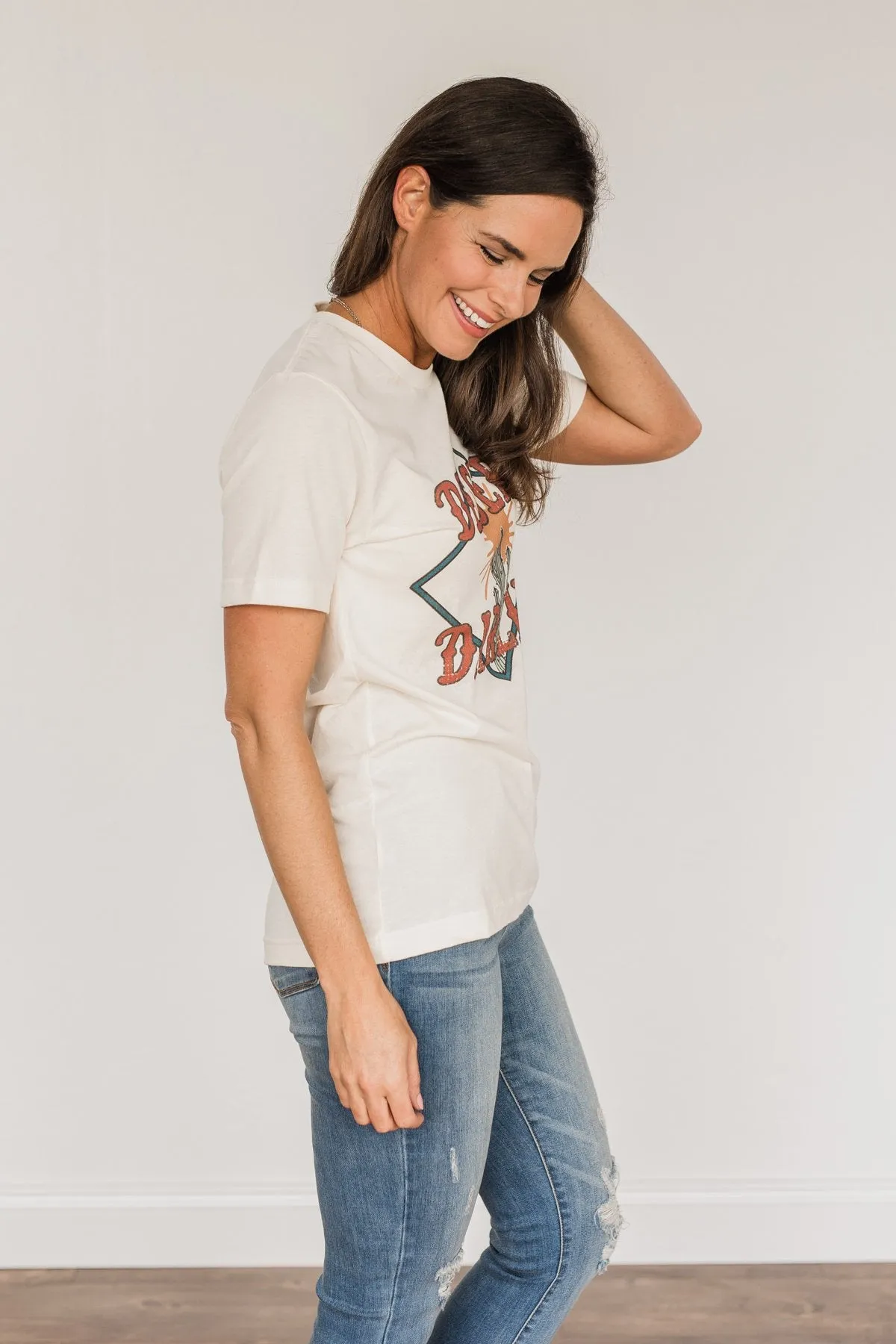 Desert Darlin Graphic Tee- Cream