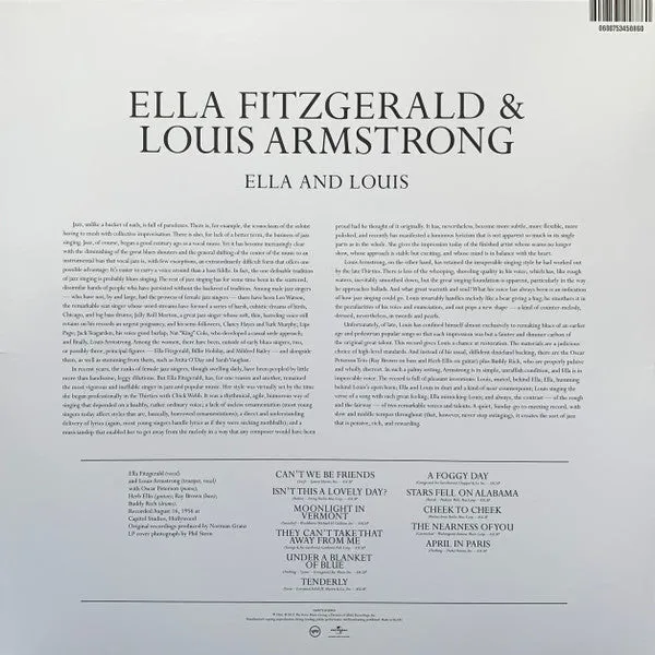 Ella Fitzgerald & Louis Armstrong ~ Ella And Louis