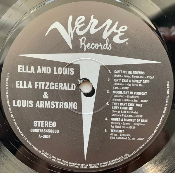 Ella Fitzgerald & Louis Armstrong ~ Ella And Louis