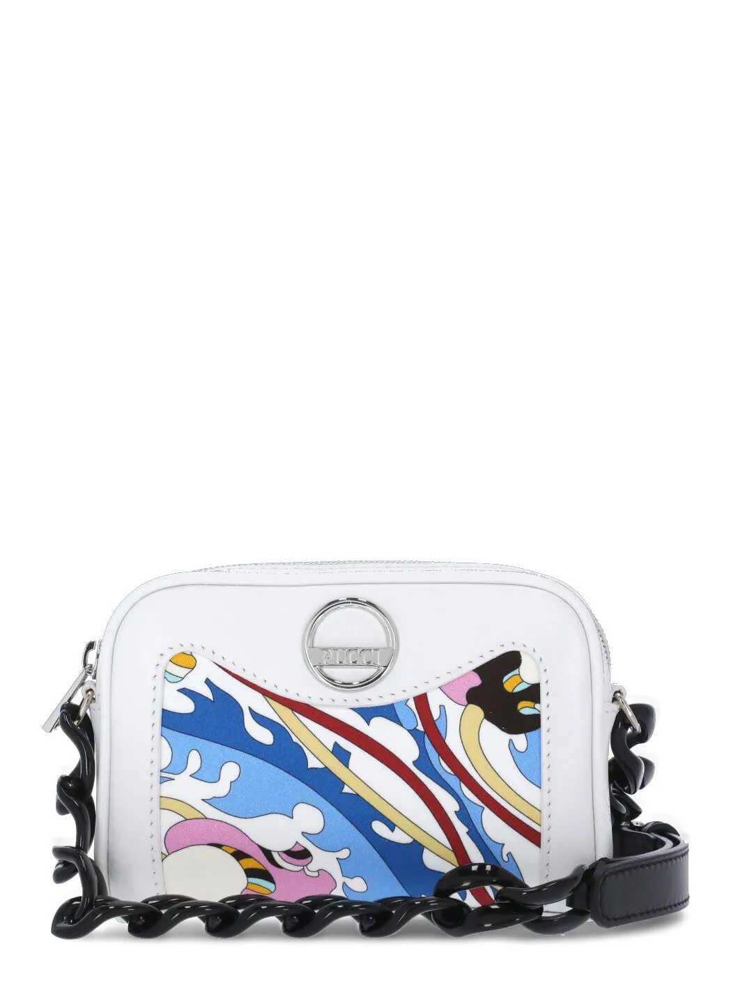 Emilio Pucci Junior Graphic Printed Zipped Shoulder Bag