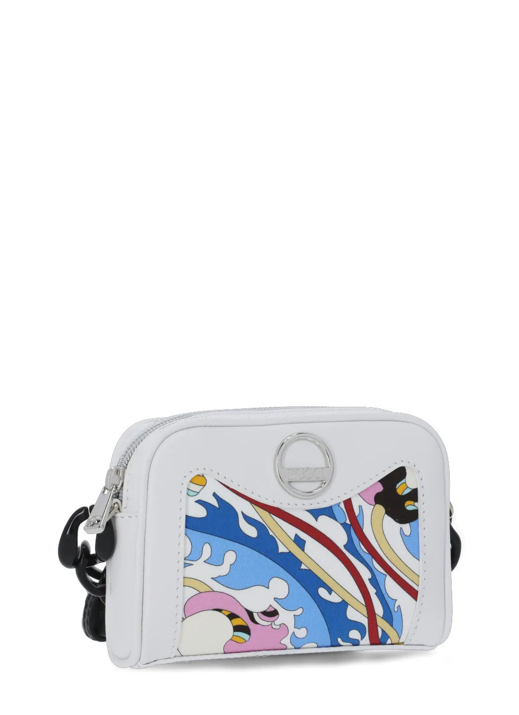 Emilio Pucci Junior Graphic Printed Zipped Shoulder Bag