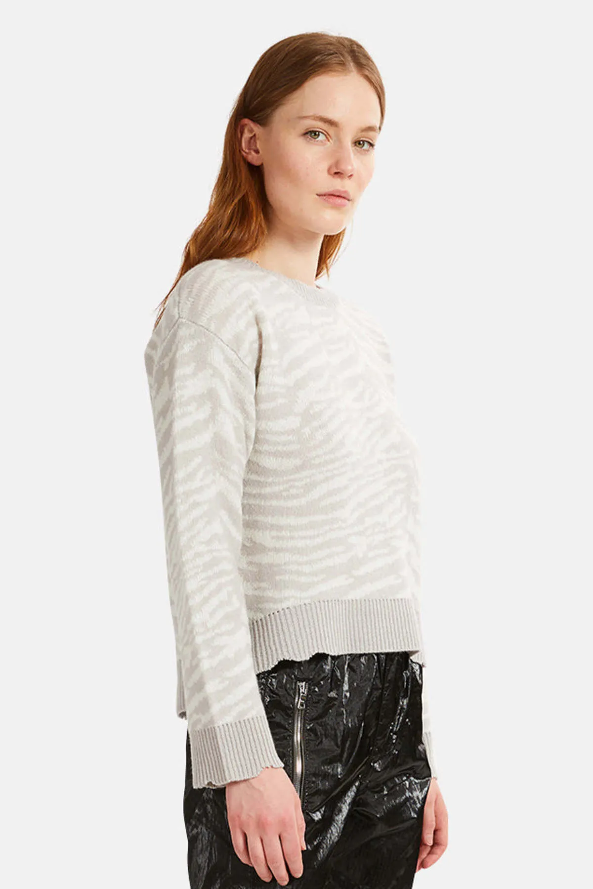 Emma Sweater - Grey Zebra