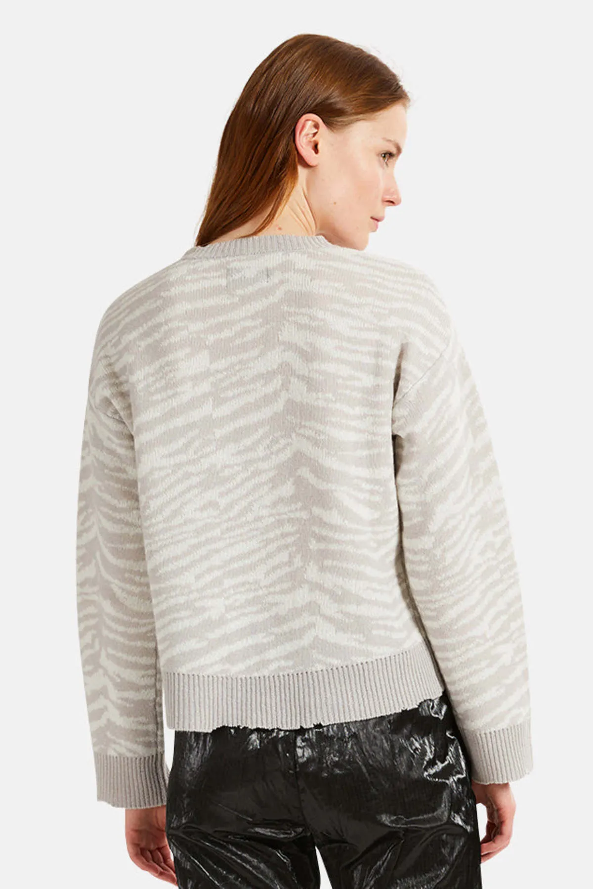 Emma Sweater - Grey Zebra