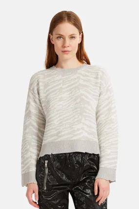 Emma Sweater - Grey Zebra