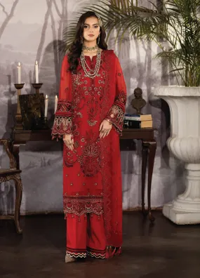 Enliven Majestic by Imrozia Premium Embroidered Chiffon 3 Piece Unstitched Suit - IMP24EL M-68 LILIANA