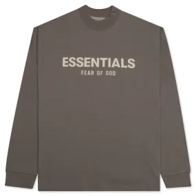 Essentials Kid's L/S Tee - Desert Taupe