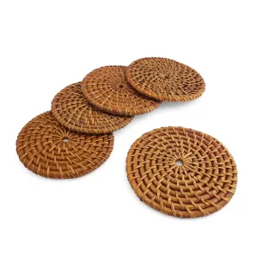 Fern- Rattan Coasters