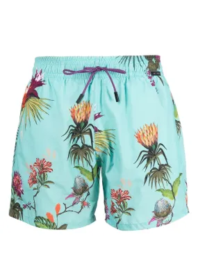 Floral-print swim shorts