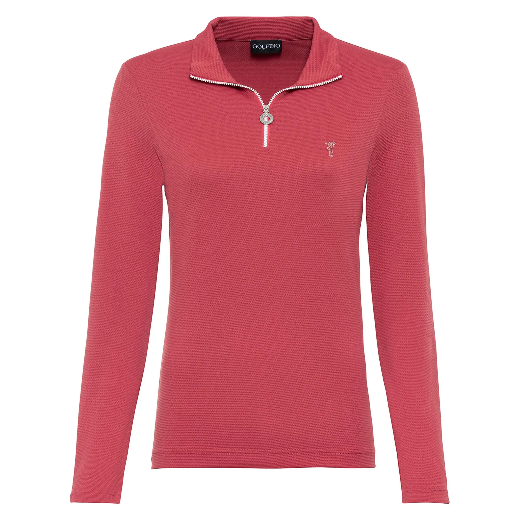 Golfino Winter Game Bubble Jaquard Troyer Ladies Golf Polo Holyberry