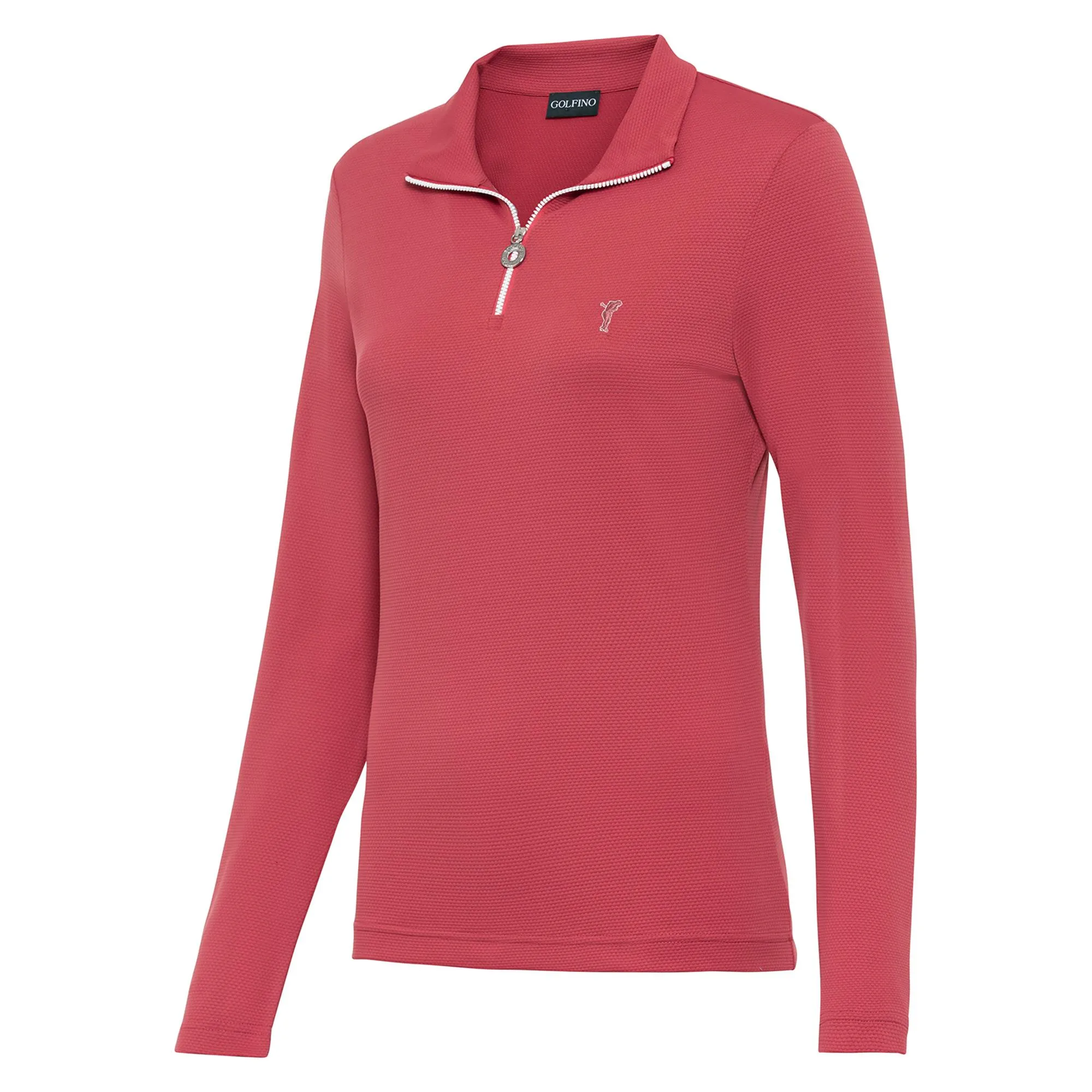 Golfino Winter Game Bubble Jaquard Troyer Ladies Golf Polo Holyberry